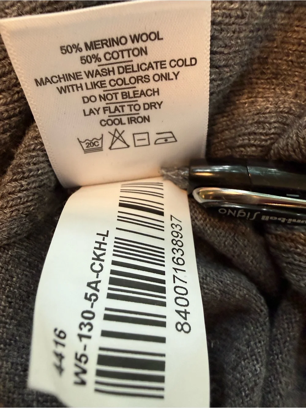 American Giant Merino Wool Cotton Crewneck Sweater Gray Size Large Made in USA